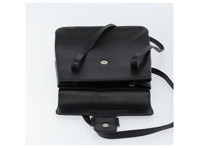 Borsa Tote Vala in pelle nera e argento di Salvatore Ferragamo Auth bs30363 Nero - vista 15