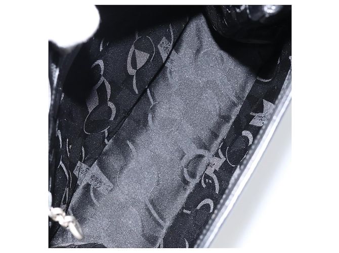 Borsa Tote Vala in pelle nera e argento di Salvatore Ferragamo Auth bs30363 Nero - vista 17