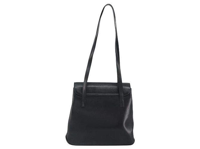 Borsa Tote Vala in pelle nera e argento di Salvatore Ferragamo Auth bs30363 Nero - vista 3