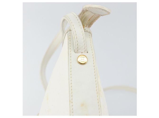 Gucci Borsa a Spalla Micro GG Supreme PVC Bianco Oro 007 115 1095 Auth ep11655 D'oro - vista 14