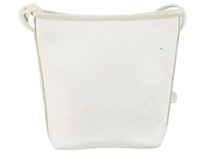 Gucci Borsa a Spalla Micro GG Supreme PVC Bianco Oro 007 115 1095 Auth ep11655 D'oro - vista 3