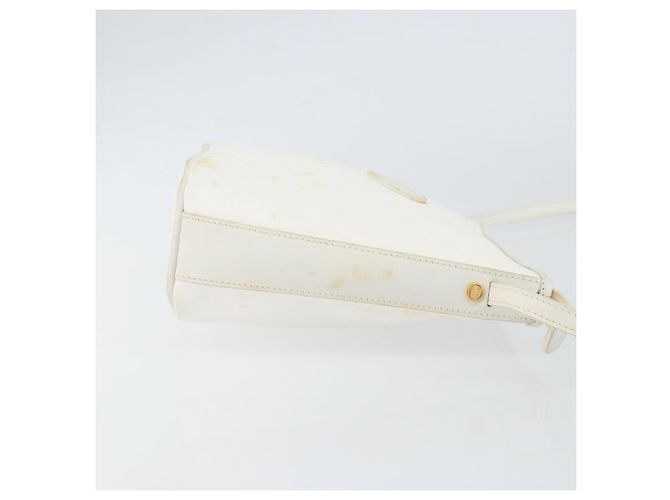 Gucci Borsa a Spalla Micro GG Supreme PVC Bianco Oro 007 115 1095 Auth ep11655 D'oro - vista 4