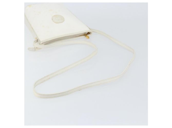 Gucci Borsa a Spalla Micro GG Supreme PVC Bianco Oro 007 115 1095 Auth ep11655 D'oro - vista 7