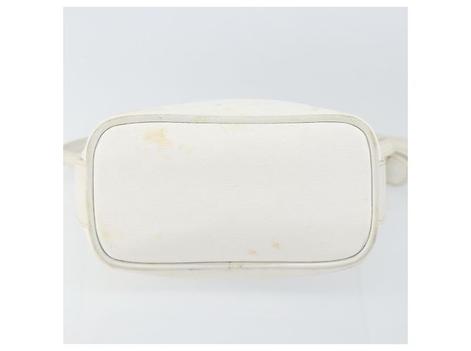 Gucci Borsa a Spalla Micro GG Supreme PVC Bianco Oro 007 115 1095 Auth ep11655 D'oro - vista 9
