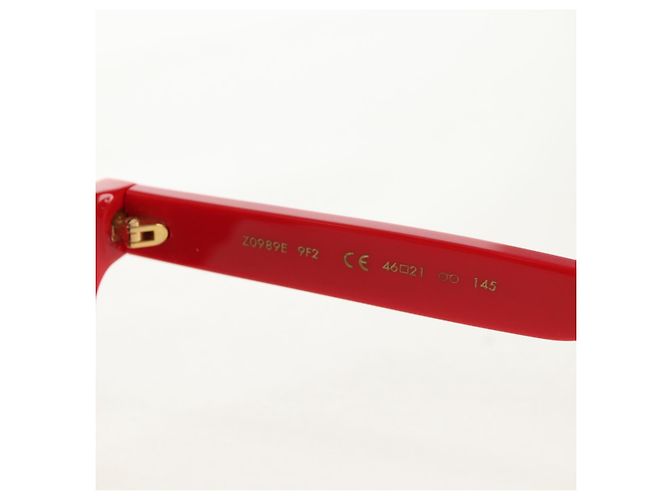 GAFAS DE SOL LOUIS VUITTON LV ~ Supreme de plástico Rojo LV Auth 128513M Roja - vista 11