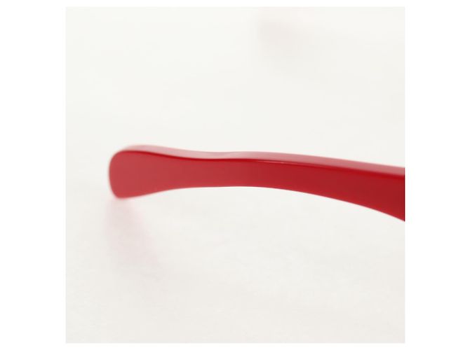 GAFAS DE SOL LOUIS VUITTON LV ~ Supreme de plástico Rojo LV Auth 128513M Roja - vista 14