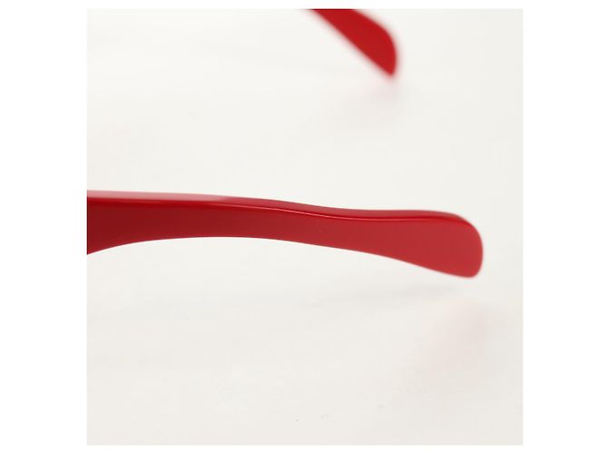 GAFAS DE SOL LOUIS VUITTON LV ~ Supreme de plástico Rojo LV Auth 128513M Roja - vista 17