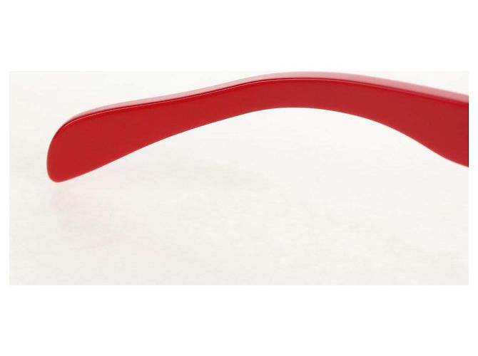 GAFAS DE SOL LOUIS VUITTON LV ~ Supreme de plástico Rojo LV Auth 128513M Roja - vista 22