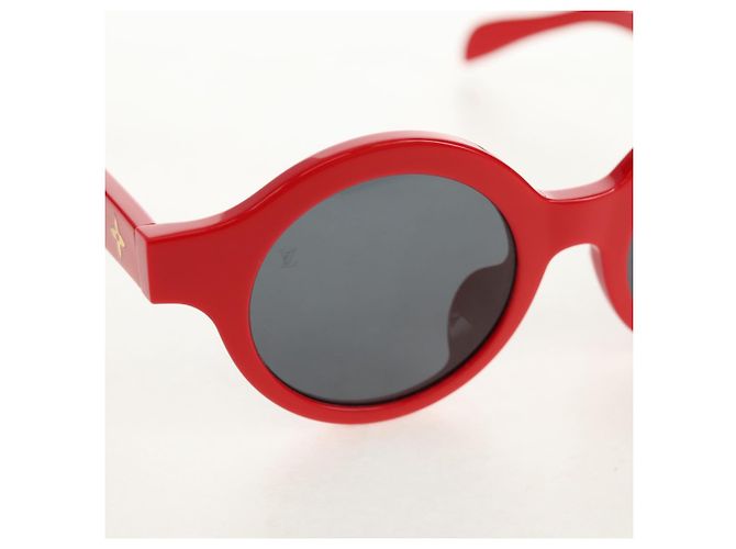 GAFAS DE SOL LOUIS VUITTON LV ~ Supreme de plástico Rojo LV Auth 128513M Roja - vista 5