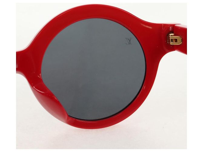 GAFAS DE SOL LOUIS VUITTON LV ~ Supreme de plástico Rojo LV Auth 128513M Roja - vista 8