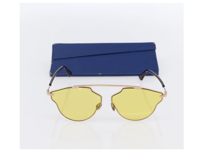 Gafas de sol Christian Dior de plástico Amarillo Auth 147561 - vista 12