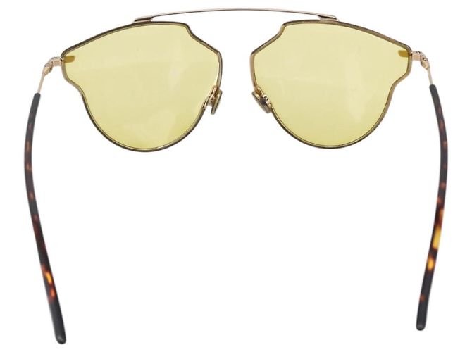 Gafas de sol Christian Dior de plástico Amarillo Auth 147561 - vista 3