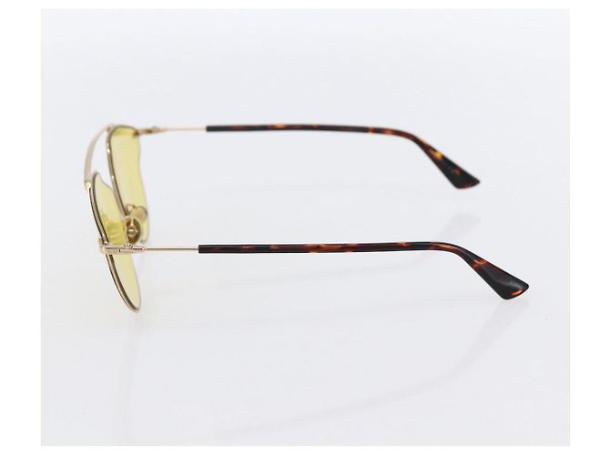 Gafas de sol Christian Dior de plástico Amarillo Auth 147561 - vista 5