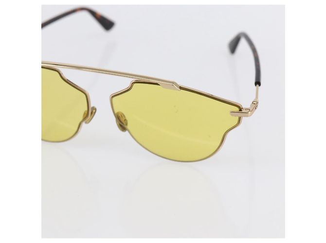 Gafas de sol Christian Dior de plástico Amarillo Auth 147561 - vista 7
