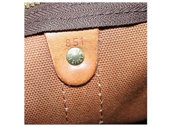 LOUIS VUITTON Borsa Boston Monogram Keepall 50 M41426 Auth LV 152323 Monogramma - vista 11