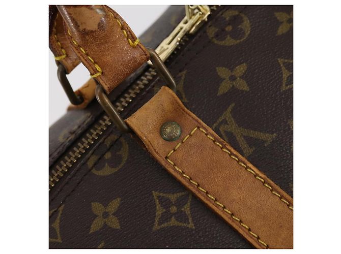 LOUIS VUITTON Borsa Boston Monogram Keepall 50 M41426 Auth LV 152323 Monogramma - vista 18