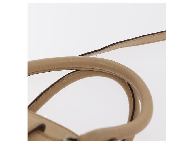 Borsa a mano in pelle Salvatore Ferragamo 2 in 1 Beige Argento Auth BA7666 - vista 14