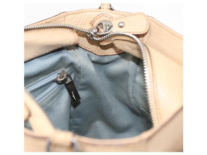 Borsa a mano in pelle Salvatore Ferragamo 2 in 1 Beige Argento Auth BA7666 - vista 20