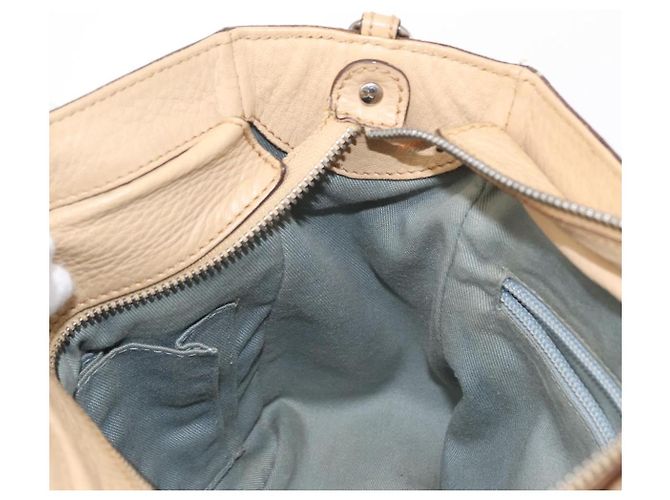 Borsa a mano in pelle Salvatore Ferragamo 2 in 1 Beige Argento Auth BA7666 - vista 21