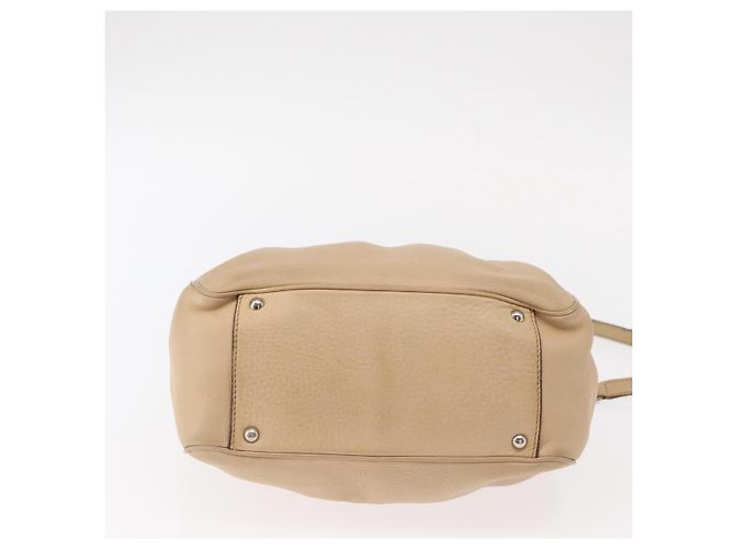 Borsa a mano in pelle Salvatore Ferragamo 2 in 1 Beige Argento Auth BA7666 - vista 5