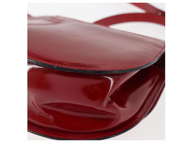 Céline Borsa a Mano CELINE Smalto 2 vie Rosso Oro Auth BA6729 D'oro - vista 19
