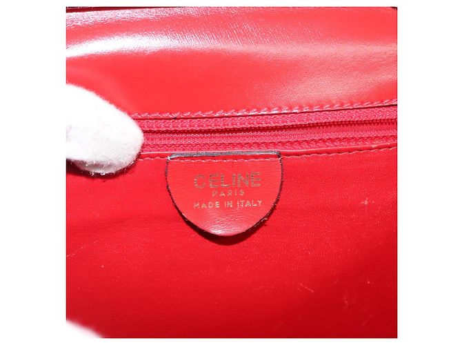 Céline Borsa a Mano CELINE Smalto 2 vie Rosso Oro Auth BA6729 D'oro - vista 22