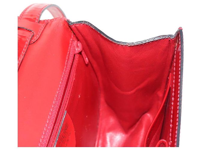 Céline Borsa a Mano CELINE Smalto 2 vie Rosso Oro Auth BA6729 D'oro - vista 23