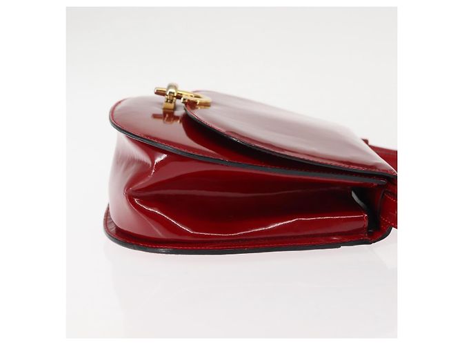 Céline Borsa a Mano CELINE Smalto 2 vie Rosso Oro Auth BA6729 D'oro - vista 3