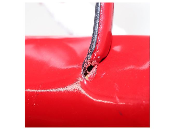Céline Borsa a Mano CELINE Smalto 2 vie Rosso Oro Auth BA6729 D'oro - vista 8