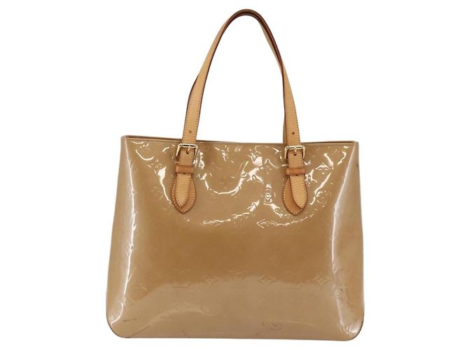 LOUIS VUITTON Borsa Brentwood Monogram Vernis Noisette M91511 Auth ep11096 Nocciola - vista 13