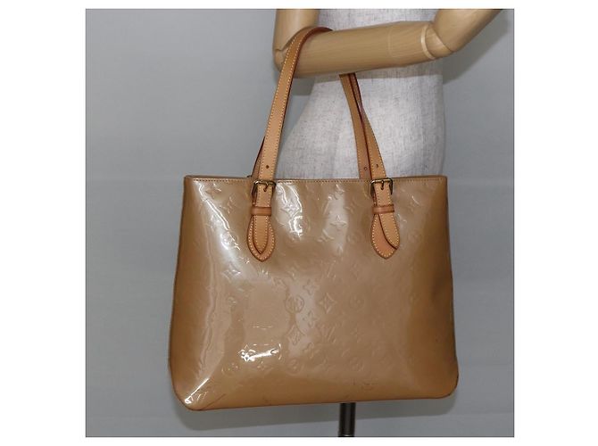 LOUIS VUITTON Borsa Brentwood Monogram Vernis Noisette M91511 Auth ep11096 Nocciola - vista 21