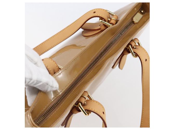 LOUIS VUITTON Borsa Brentwood Monogram Vernis Noisette M91511 Auth ep11096 Nocciola - vista 6