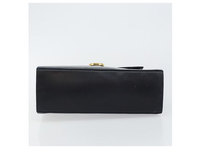 Borsa a mano Gancini in pelle blu navy e oro Auth 146338 di Salvatore Ferragamo D'oro - vista 5