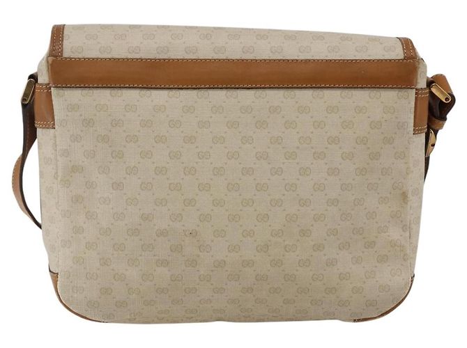 Gucci Borsa a spalla Micro GG Supreme in PVC Bianco Oro Auth BA6748 D'oro - vista 2