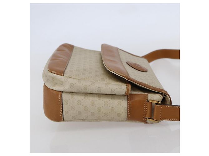 Gucci Borsa a spalla Micro GG Supreme in PVC Bianco Oro Auth BA6748 D'oro - vista 4
