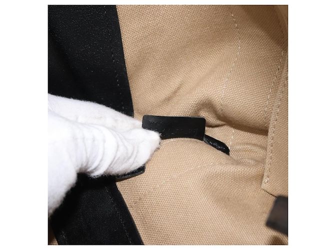 Chloé Borsa Tote in Pelle Chloe Alison Rosa Nera Auth am9218 Nero - vista 12