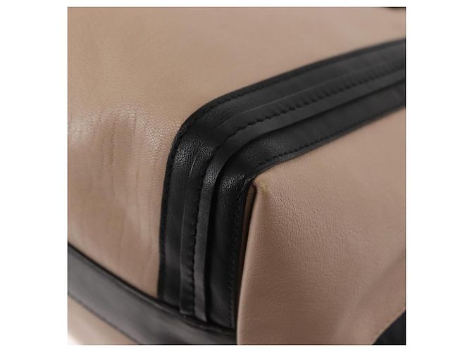 Chloé Borsa Tote in Pelle Chloe Alison Rosa Nera Auth am9218 Nero - vista 16