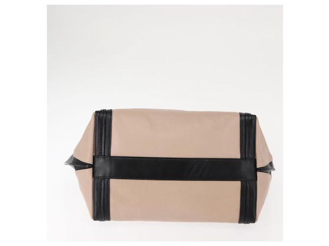 Chloé Borsa Tote in Pelle Chloe Alison Rosa Nera Auth am9218 Nero - vista 5