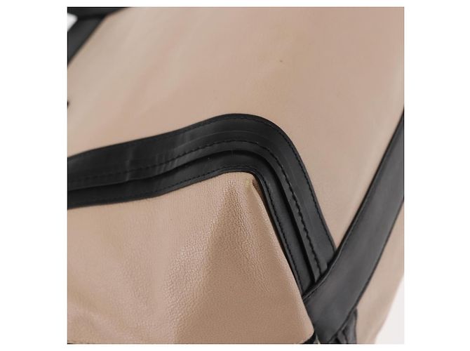 Chloé Borsa Tote in Pelle Chloe Alison Rosa Nera Auth am9218 Nero - vista 9