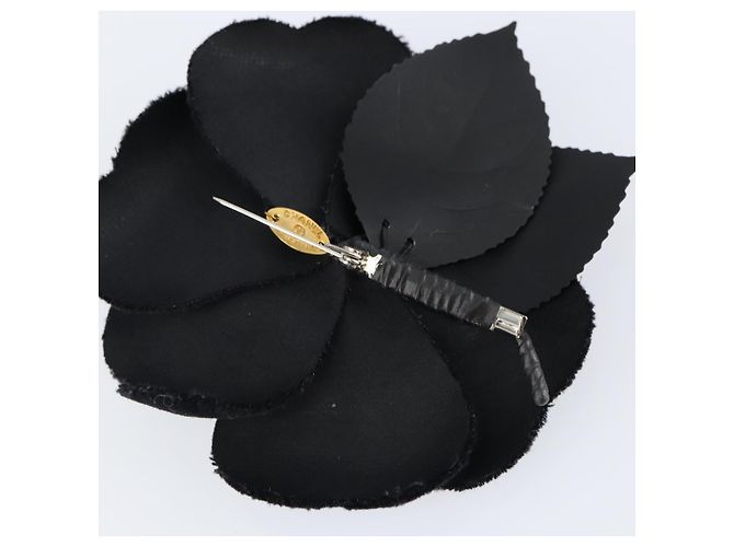 Spilla CHANEL Velluto Nero CC Auth BA7736 - vista 6
