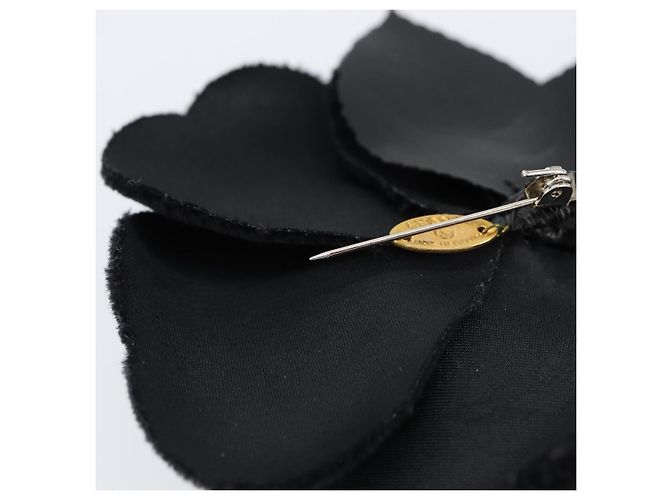 Spilla CHANEL Velluto Nero CC Auth BA7736 - vista 7