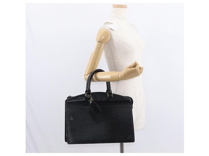 LOUIS VUITTON Borsa a Mano Epi Riviera Nera M48182 LV Auth 150921 Nero - vista 24