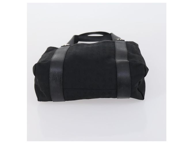 Bulgari Borsa Tote BVLGARI Burberry Nova Check in nylon e tela 2 pezzi nero beige Auth 152213 - vista 15
