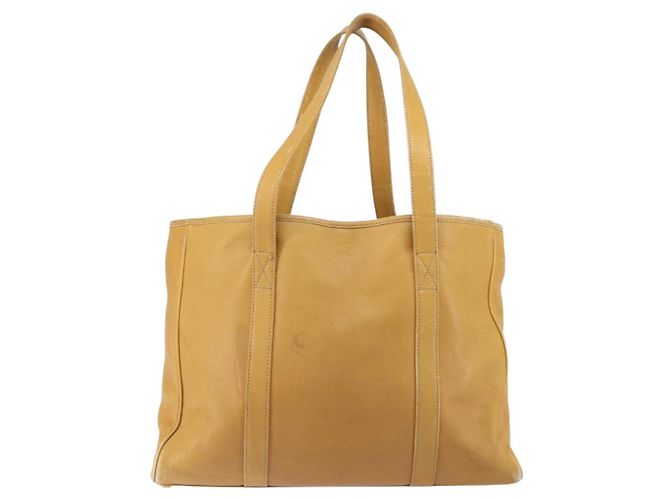 LOEWE Borsa Tote Anagram Pelle Beige Oro Auth 149645 D'oro - vista 2