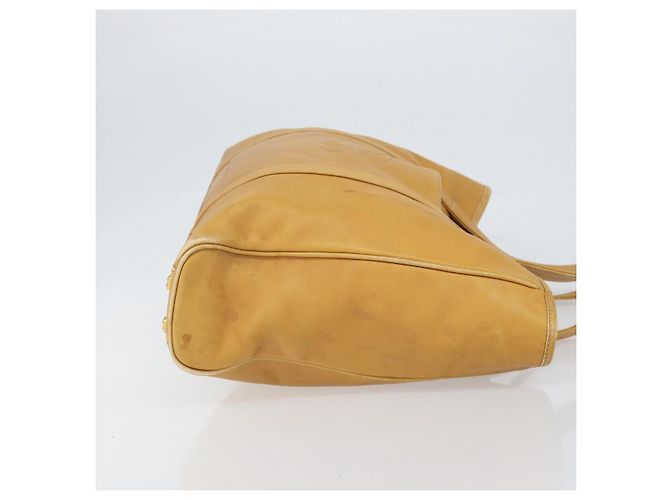 LOEWE Borsa Tote Anagram Pelle Beige Oro Auth 149645 D'oro - vista 3