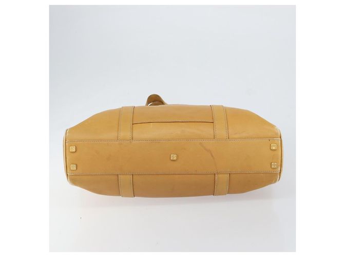LOEWE Borsa Tote Anagram Pelle Beige Oro Auth 149645 D'oro - vista 5
