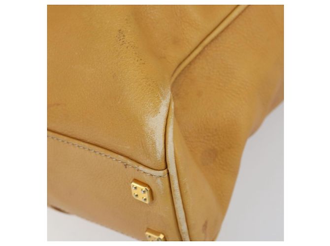 LOEWE Borsa Tote Anagram Pelle Beige Oro Auth 149645 D'oro - vista 9