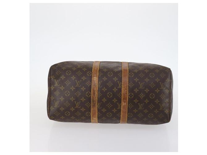 LOUIS VUITTON Borsa Boston Monogram Keepall 45 M41428 LV Auth 142486 Monogramma - vista 5