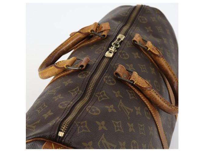 LOUIS VUITTON Borsa Boston Monogram Keepall 45 M41428 LV Auth 142486 Monogramma - vista 6