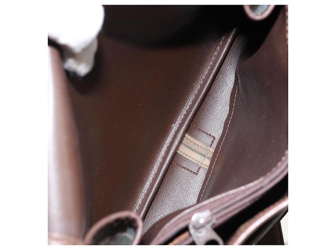 Autre Marque Borsa a Spalla Burberrys Nova Check in Tela Beige Oro Auth th6370 D'oro - vista 11